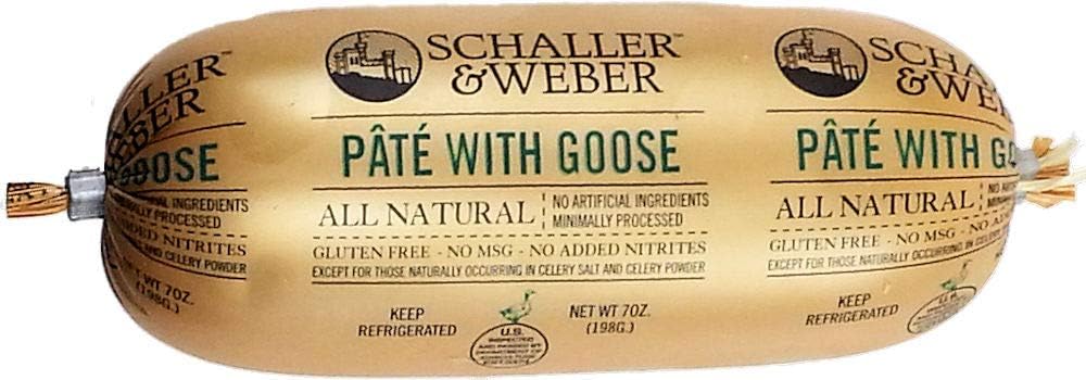 Schaller & Weber Pate with Gouse. All Natural 7 oz. (3)