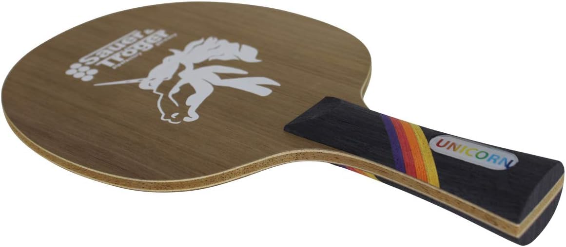 Sauer & Tröger Bois de ping-Pong Allround pour Joueurs à Picots | Unicorn | Droit, concave