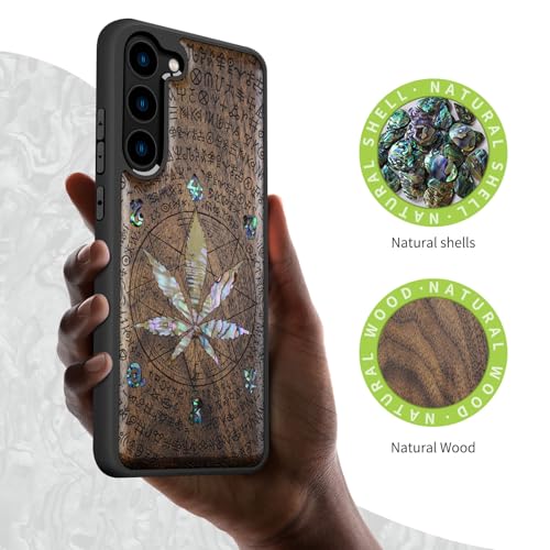 Coque Galaxy S23 bois de noyer accessoire chic pour le quotidien