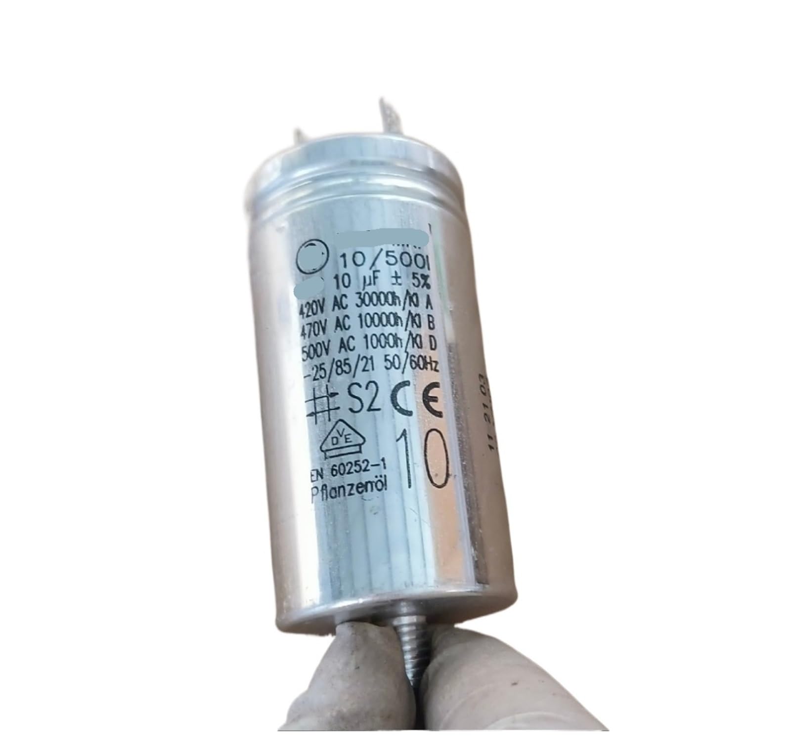 KSZHZYMGX 1PCS EN60335-1 2UF 3.5UF 10UF 420V 470V 500V Film Capacitor(10UF)