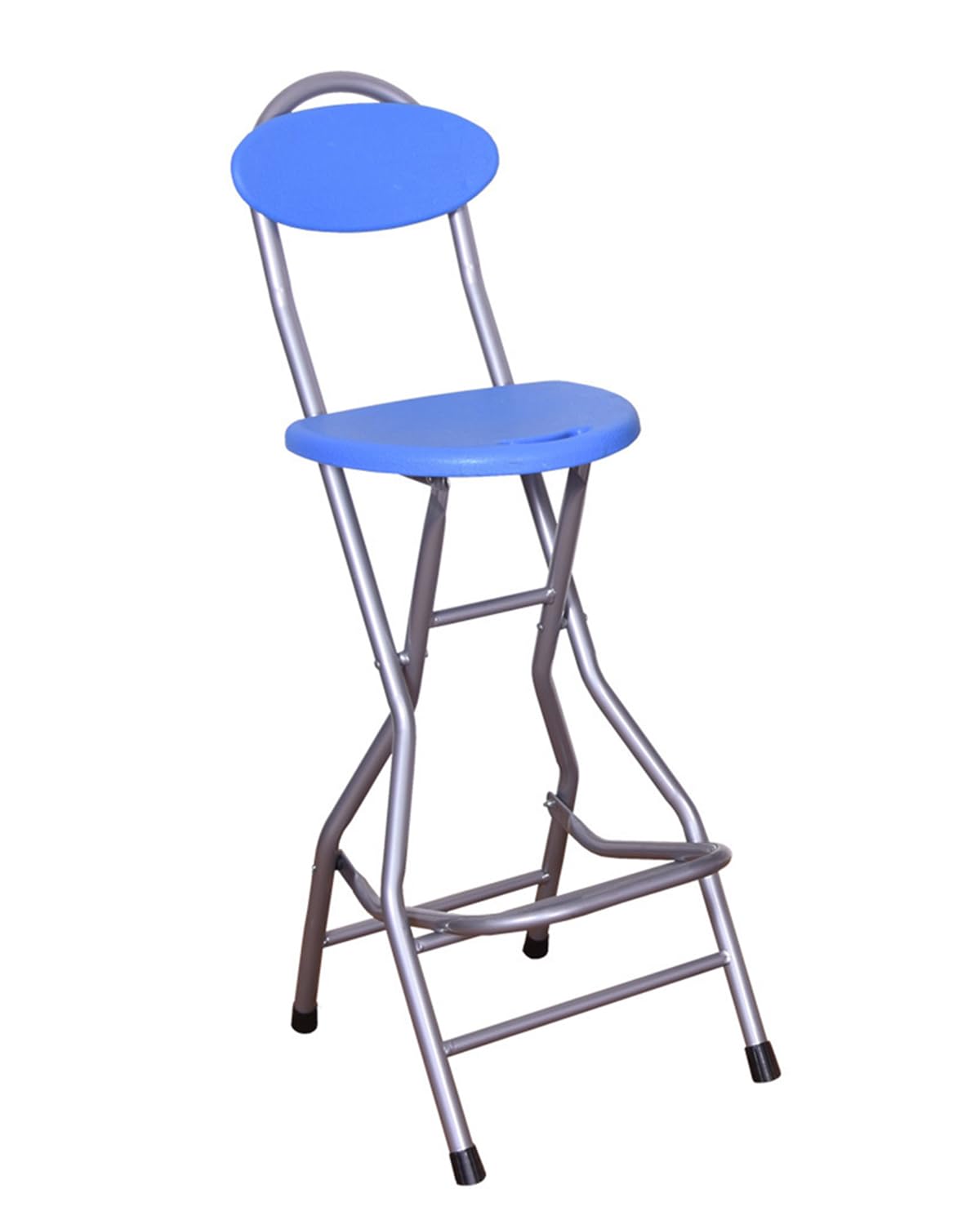 XIZUNRU 27-Inch Foldable Stool,Folding Chair, for Adults Folding Stool with Handle,Folding Bar Stool with Non-Slip Feet,Indoor and Outdoor,200 lbs