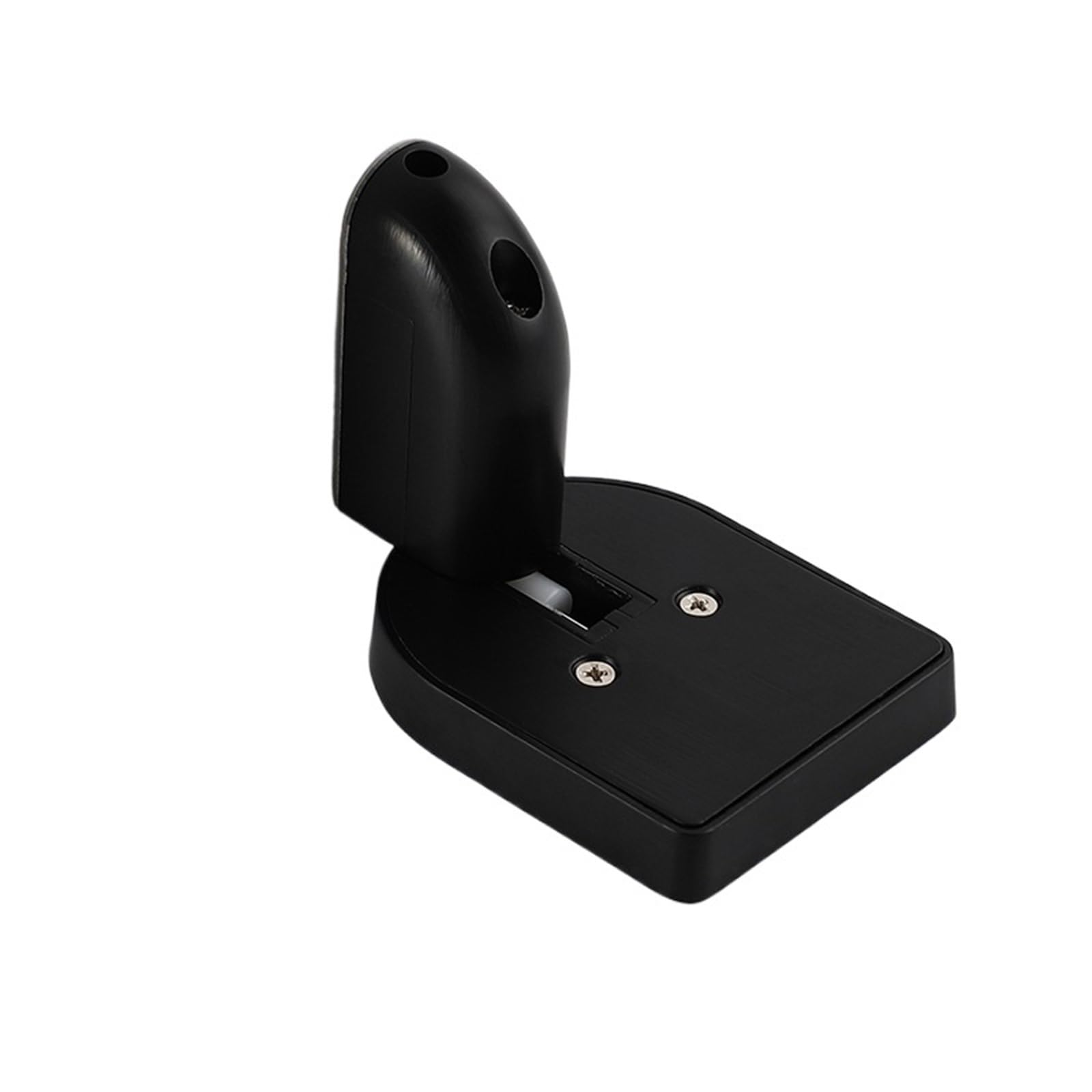 Door Stop Hydraulic Buffer Door Stopper Adjustable Zinc Alloy Nail-Free Holder Anti-Collision Stop Hardware(Black)