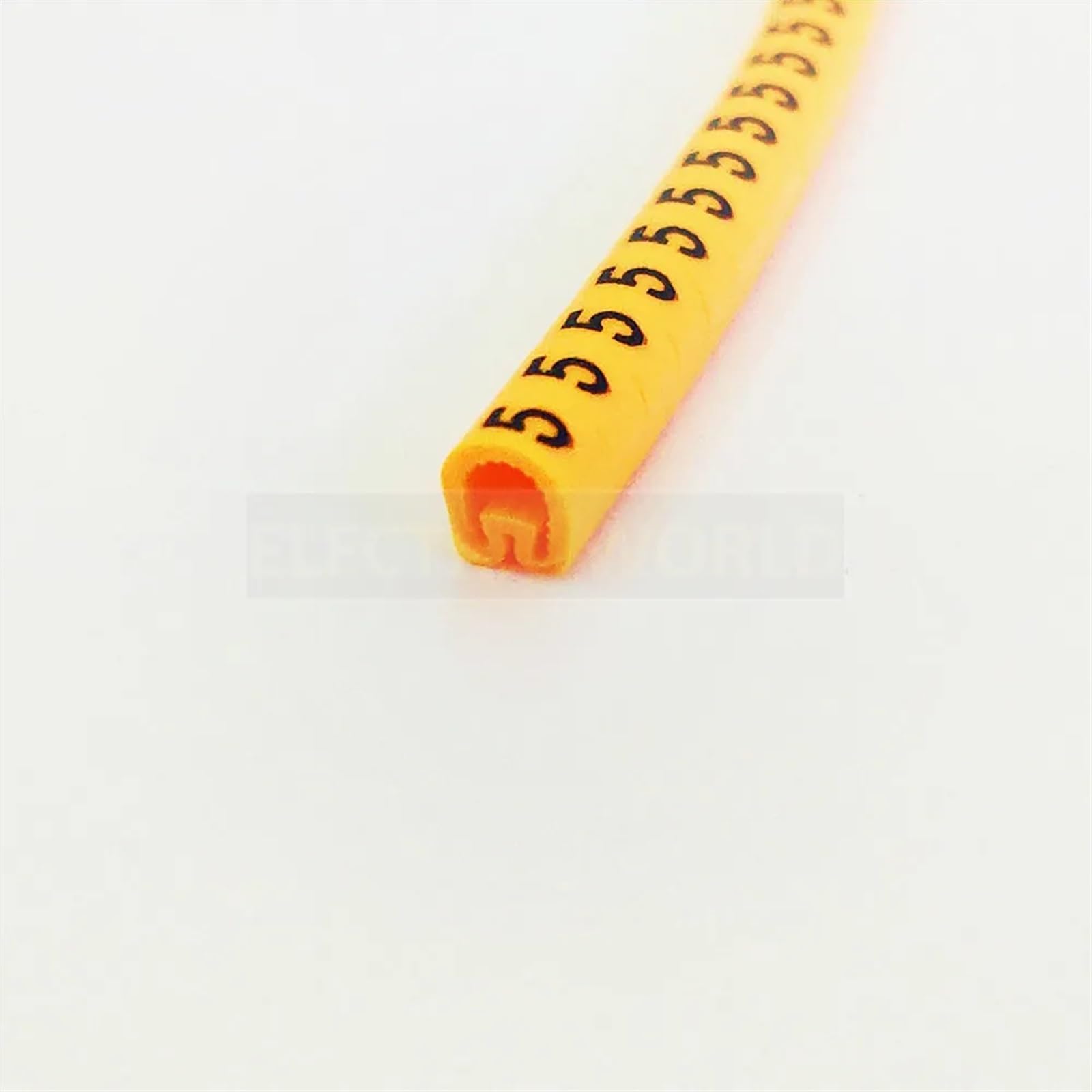 Etykiety do kabli, Oznaczniki przewodów PVC EC-0 EC-1 Numer od 0 do 9 Rozmiar 1,5 mm2 koloru żółtego Izolacja(Ec 2 Yellow 0 9)