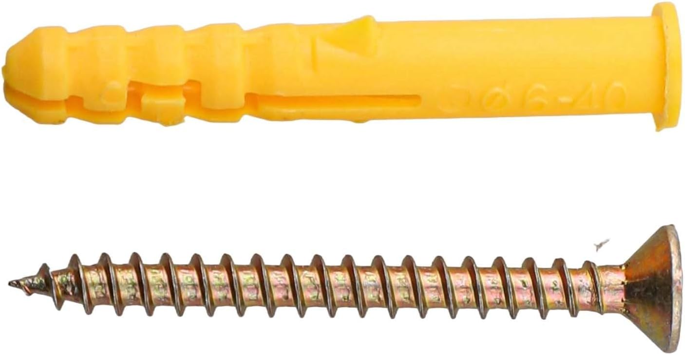 Diversified Usage A Set of 40Pcs Stainless Steel Expansion Screws for All Your Mounting Tasks on For Drywalls