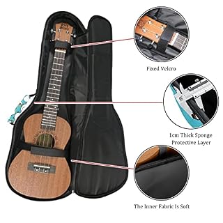 Housse pour ukulélé avec motif d’oie de 10 mm d’épaisseur et rembourrage en éponge de 53,3 cm avec sangles réglables… - Les Beatles, Paul McCartney, John Lennon, RIngo Starr, George Harrison Housse pour ukulélé avec motif d'oie de 10 mm d'épaisseur et rembourrage en éponge de 53,3 cm avec sangles réglables… – Image 2