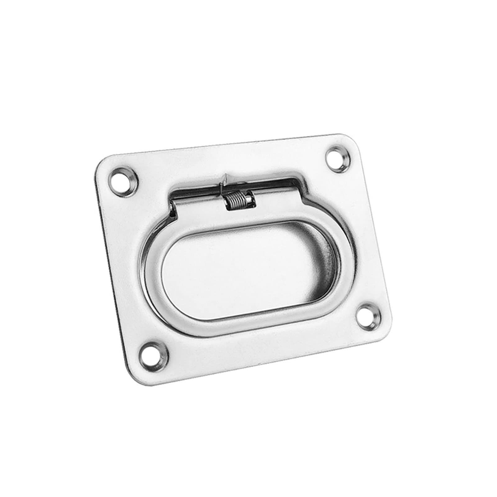 ROHCGHC recessed Foldable Handle, Satinless Steel 304 Flush Lift Lock up Deck Hatch Pull Handle Locker Cabinet Boat Hardware