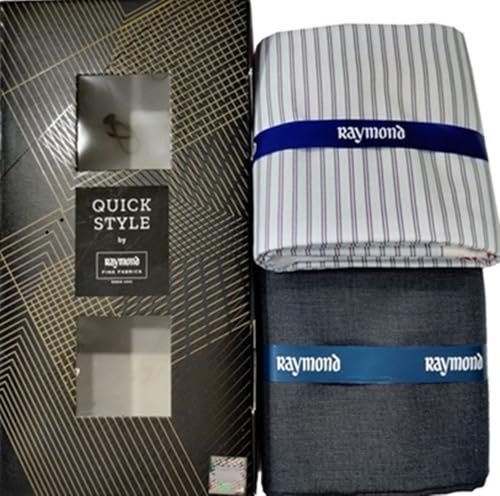 Raymond Quick Style Shirt & Trouser Fabric Set for Men | Checked ...