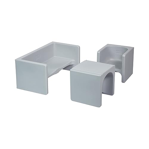 Miniatura 86 de ECR4Kids Tri-Me - Juego de mesa y sillas cubo, muebles multiusos, color azul, 3 piezas Azul,Agua,Negro -,Azul Cian,Verde Fern,Verde,Verde