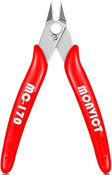 MONVICT 5 Inch Micro Wire Cutters, Flush Cutters Ultra Sharp Cutting Edge