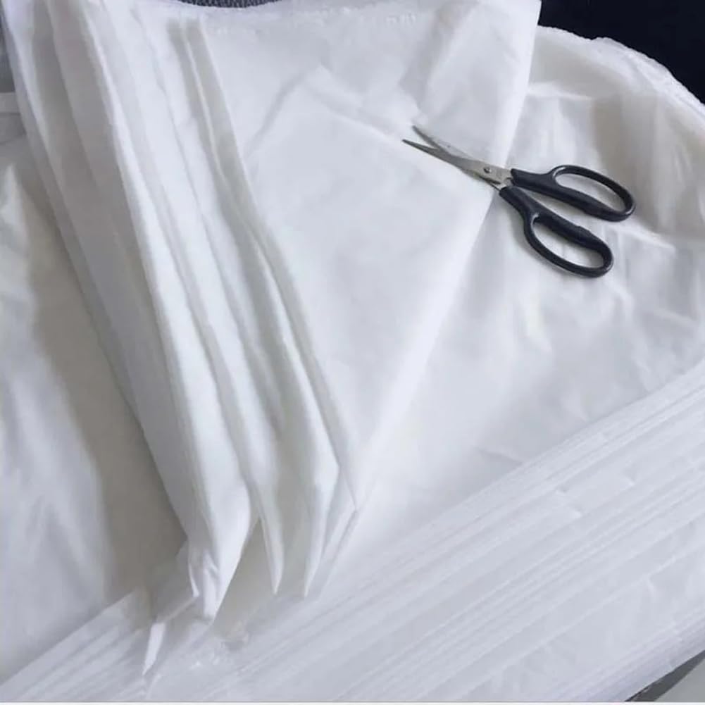 400 Mesh 1x5m Colador de Tela de Malla Reutilizable y Lavable de 25 micras, Filtro de Nailon para Alimentos, Cerveza, Leche, café, té y Frutas, Color Blanco