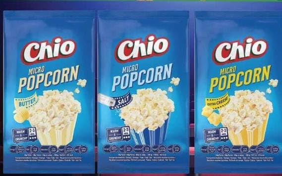 Palomitas de Maíz para Microondas Chio, Set de 3 Sabores, Sal, Queso y Mantequilla, 240 g
