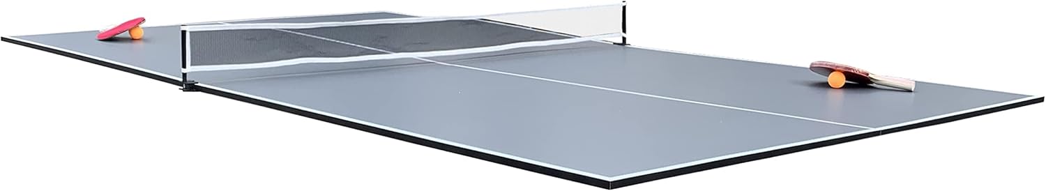 RACK Virgo Table Tennis Conversion Top for Billiard/Pool Table – Full-Size 4-Piece Folding Ping Pong Table, Pool Table Tennis Top, Foldable Table Tennis Table