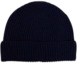 Punto acanalado grueso Graham Cashmere - Gorro unisex de cachemira pura costilla - Fabricado en Escocia
