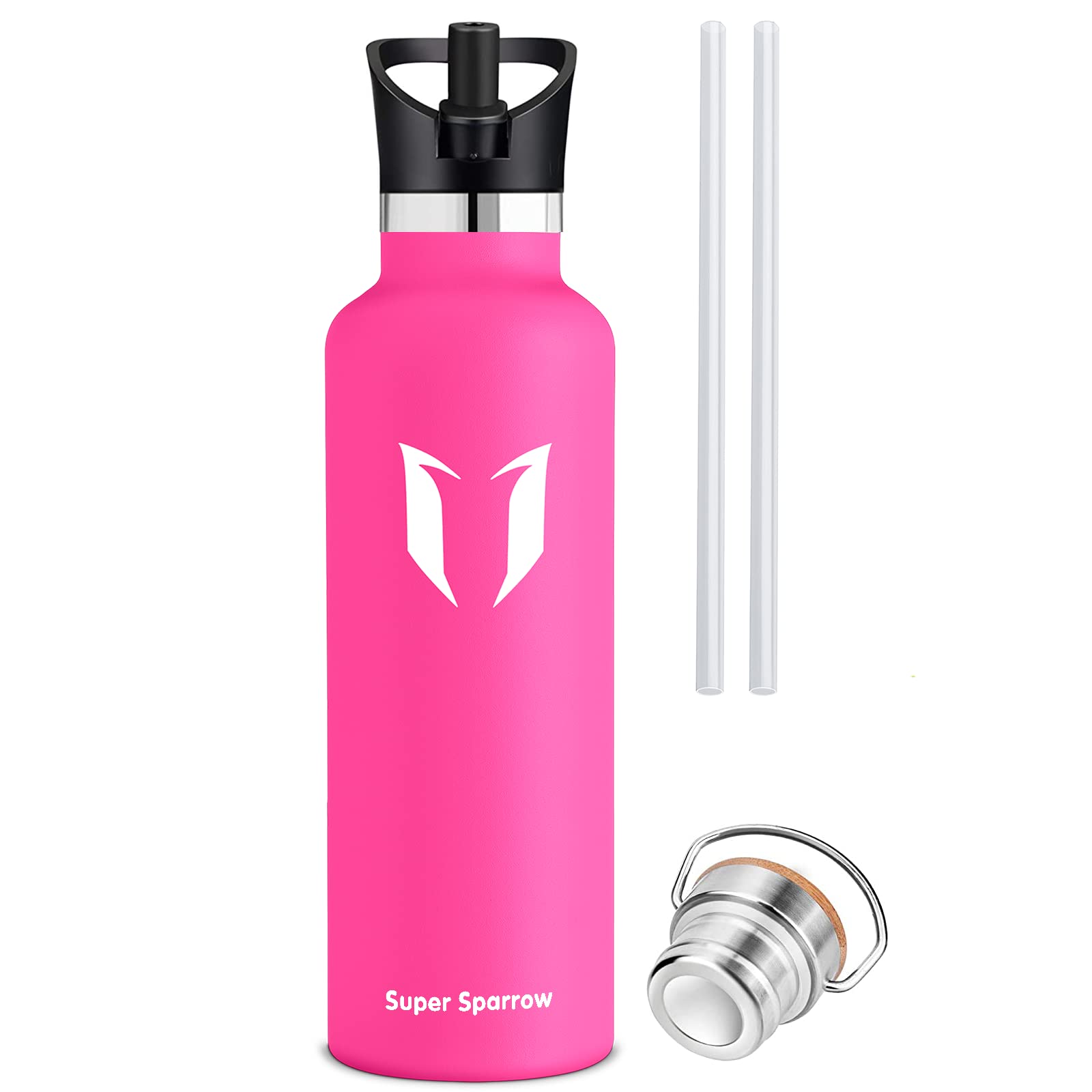 Super Sparrow Borraccia Termica, Bottiglia Termica Senza Perdite - 350ml, 500ml, 620ml, 750ml, 1L - Senza BPA Borracce, per Bambini, Scuola, Sport, Campeggio, Yoga, Palestra, Ciclismo