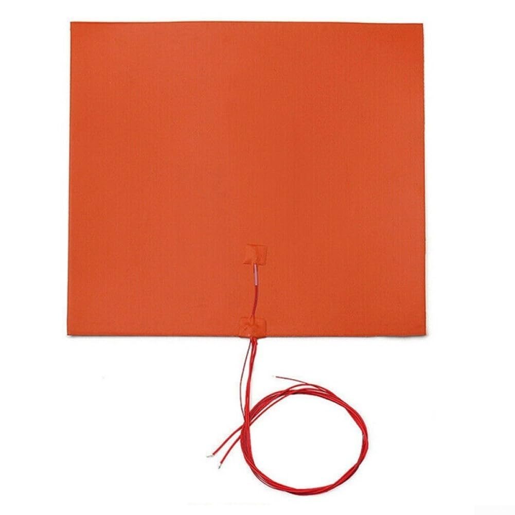 Almohadilla de calefacción de silicona, 500 × 500 mm 220 V 1400 W Estera del calentador para la impresora 3D Cama calentada Control de temperatura Placa caliente grande