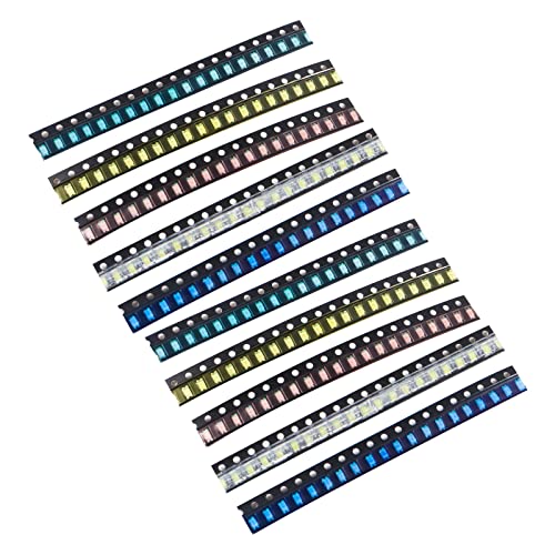 Puce Diode LED SMD 1206 mini composant électronique de rechange pour soudure PCB DC 20 mA