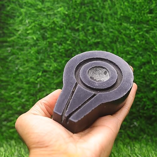 Image of Neelkanth Shivling Stone - Original Narmada Stone Black 4 Inch Jaladhari, Yoni Base, Lingam Holder, Panapitham Shivling Base Pitha Stand For Home