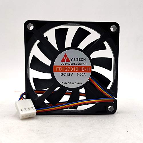 NZNYDNL FD127010HB-H 12V 0.30A 7010 7CM Slim 4Pin PWM Temperature Control Fan