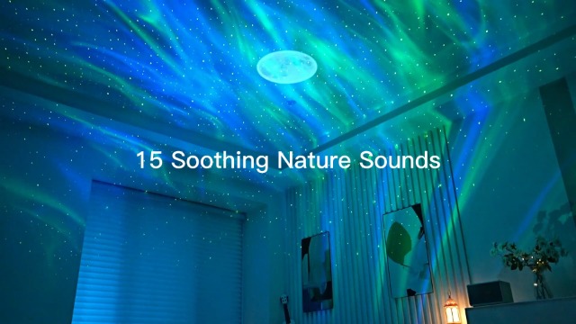 Image of One Fire Northern Lights Projector Galaxy 7-15 Year Old Boy Birthday Gifts | Galaxy Projector for Bedroom,300+Colors Modes Aurora Light,15White Noise Sound Machine&Bluetooth Star Projector Galaxy Lights