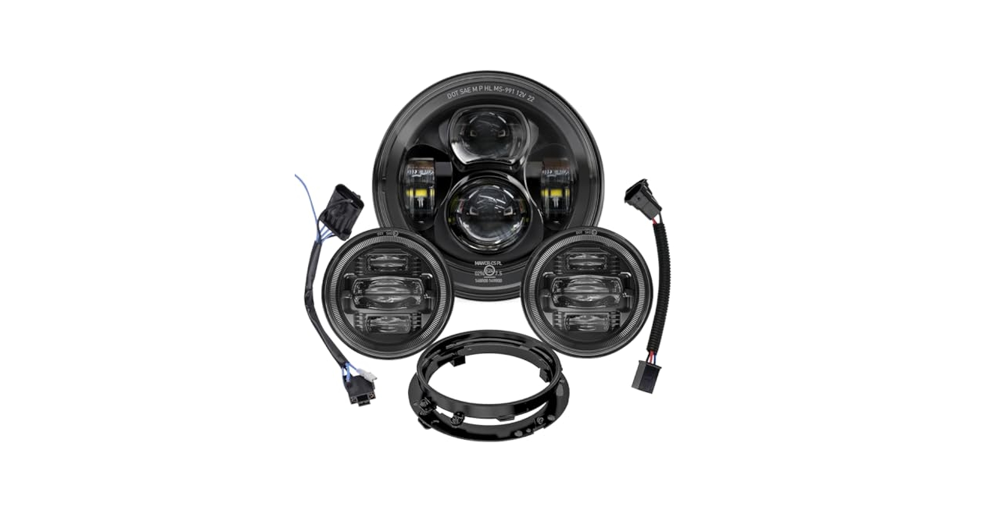 MasterRAV4StreetMonsterフロントスポイラーLED付き FL1/FL4 シビック エアロスピード Rコンセプト フロントリップ