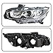 WFLNHB Headlights Assembly Replacement for Honda Civic 2016-2018 (Factory Halogen Type) Projector Headlights Headlamps Driver and Passenger Side