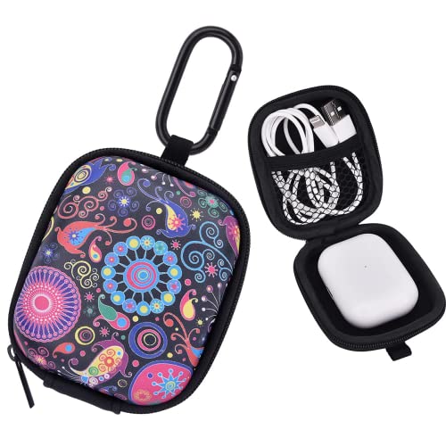 VISOOM Kopfhörer Tasche Case für in Ear Ohrhörer Hülle Schutzhülle stoßfeste Schutztasche Kopfhörer Aufbewahrung Etui Earphone Cover Hardcase kompatibel mit Airpods, Earpods, MP3 Player usw.