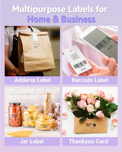 Image of Phomemo Labels- 3 Rolls Thermal Clear Label- M110 /M221 /M220 /M120 /M200 Transparent Thermal Paper 1.57 inchx1.18 inch(40x30mm)- Sticker Label for Logo /Barcode /Stickers /Address Labels