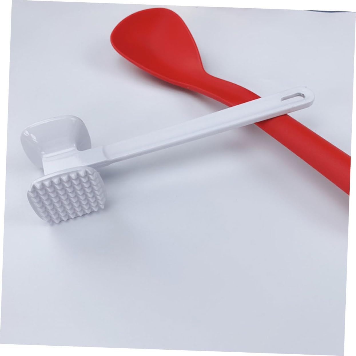 Double-Sided Meat Hammer Tenderizer 160g Aluminum Alloy Kitchen Gadgets for Steak and Pork for Home Cooking and BBQ