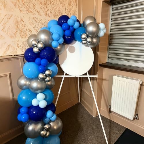 Image of Lukiituke Blue Balloons, 65Pcs Royal Blue Party Balloons | 12in Birthday Balloons for Baby Shower, Graduations, Birthday, Baseball Party Decorations