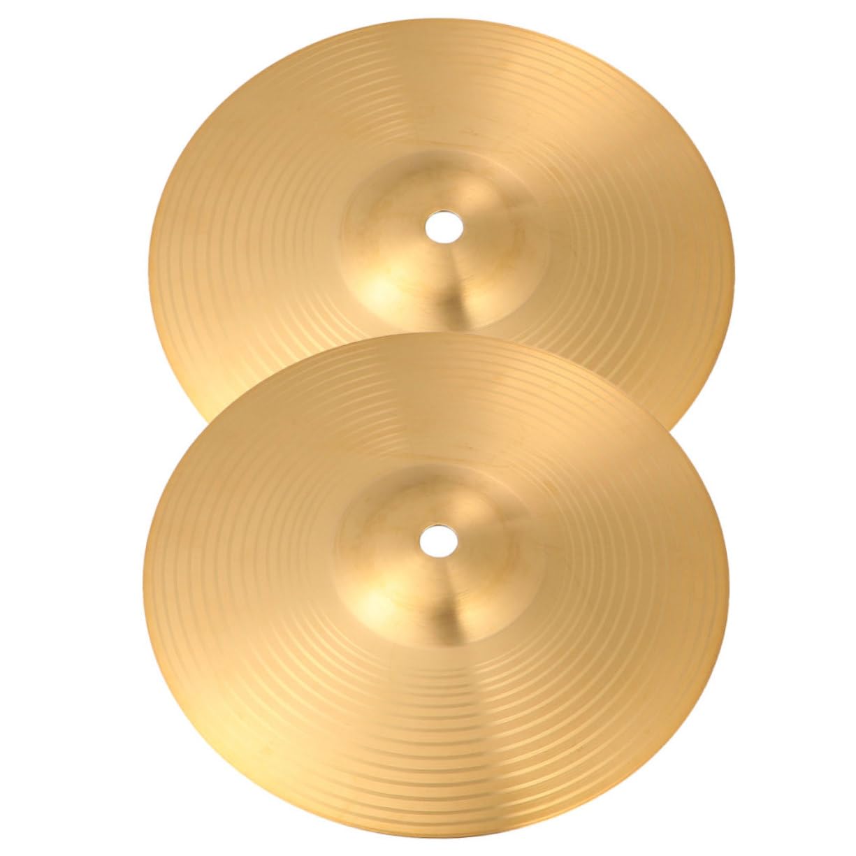 CIMAXIC 2pcs Professional Drum Cymbals Replacement Brass Jazz Drum Cymbals Set