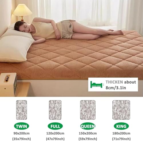 Futon épais pliable pour éviter le mal de dos en camping