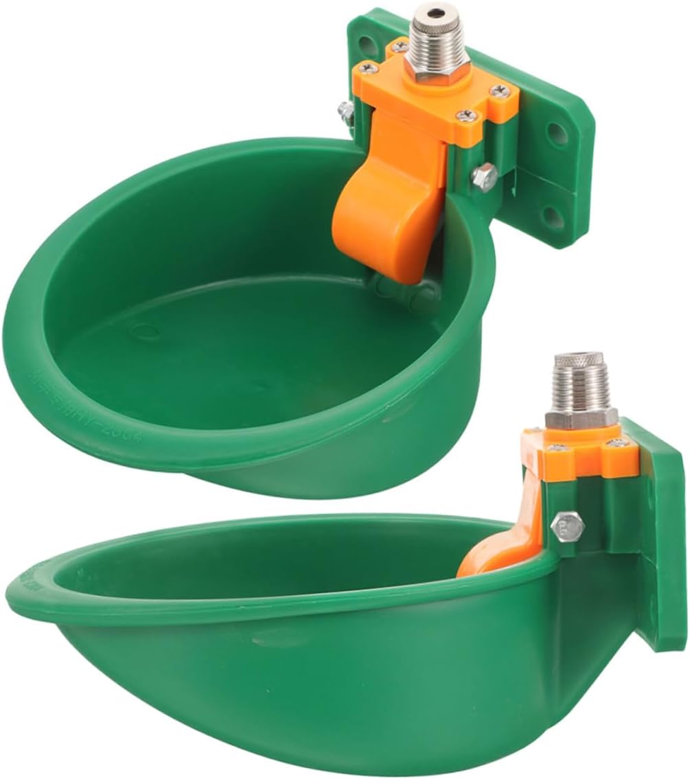 BESPORTBLE 2Pcs Automatic Goat Sheep Drinking Bowl Durable Plastic Farm Animal Waterer Easy to Install Livestock Water Dispenser for Cattle Sheep Versatile Outdoor Use