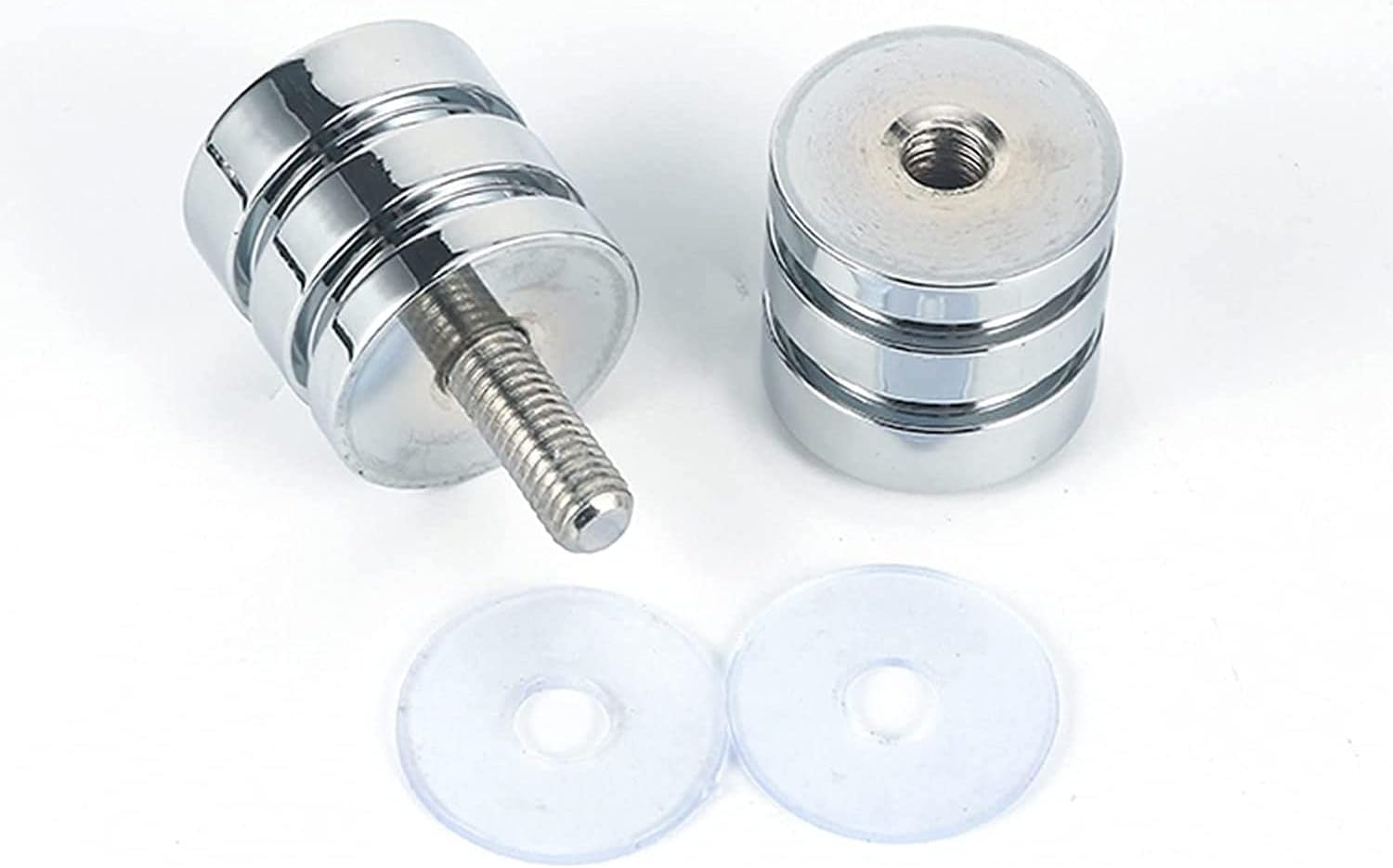 Paired Stainless Steel Knobs Shower Door Knobs, Silver Sliding Door Handles, Wooden Door Solid Single Hole Glass Door Pull Handle