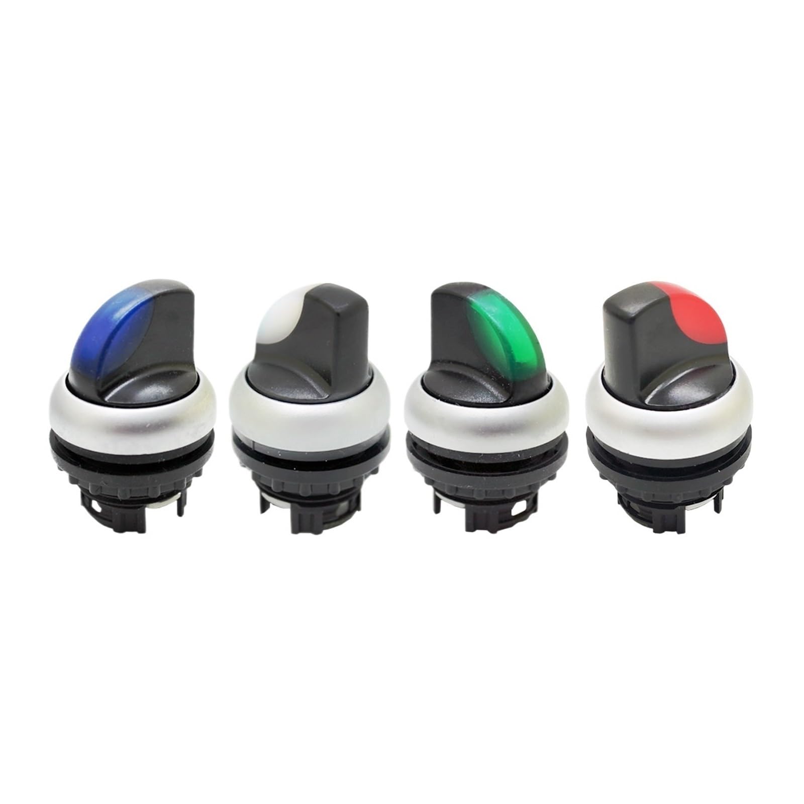 M22-WRLK3-W RGYB Three-Position self-Locking selector Button Switch Head with Light(M22 WRLK3 G Green)