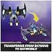 DC Comics, Metal Force Transforming Batwing, 2-in-1 Playset, Includes Batman and Superman Figures, with Projectiles and Character Cards, Kids Toy for Boys Ages 4 and Up