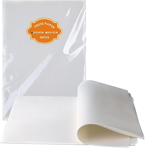 Papel de prensa de calefacción Papel pergamino precortado Revestimiento de 2 lados para extracción de aceite de flores, 100 hojas (8 x 12 pulgadas)