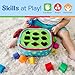 Melissa & Doug K's Kids Take-Along Shape Sorter Baby Toy with 2-Sided Activity Bag and 9 Textured Shape Blocks Sensory Toys, Travel Shape Sorter Toys for Toddlers and Infants