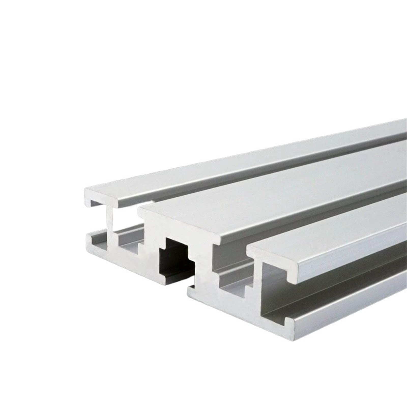 Telaio in estrusione di alluminio 1560T, profilo guida lineare anodizzato argento 15x60mm for struttura di recinzioni industriali Quadro(750mm 29.53" long)