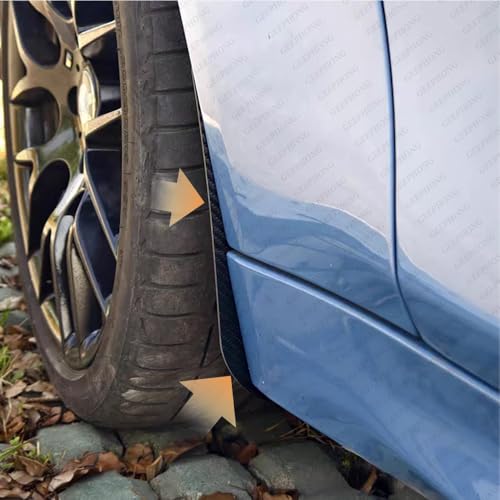 Image of Carbon Fiber Front Mud Flaps for BMW M3 F80 / M4 F82 (2015-2020), Splash Guards for Front Wheel Arches, No Drill