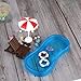 BinaryABC Miniature Swim Pool Swimming Ring Beach Umbrella Chair,DIY Fairy Garden Dollhouse Decor,Mini Dollhouse Beach Decoration Set