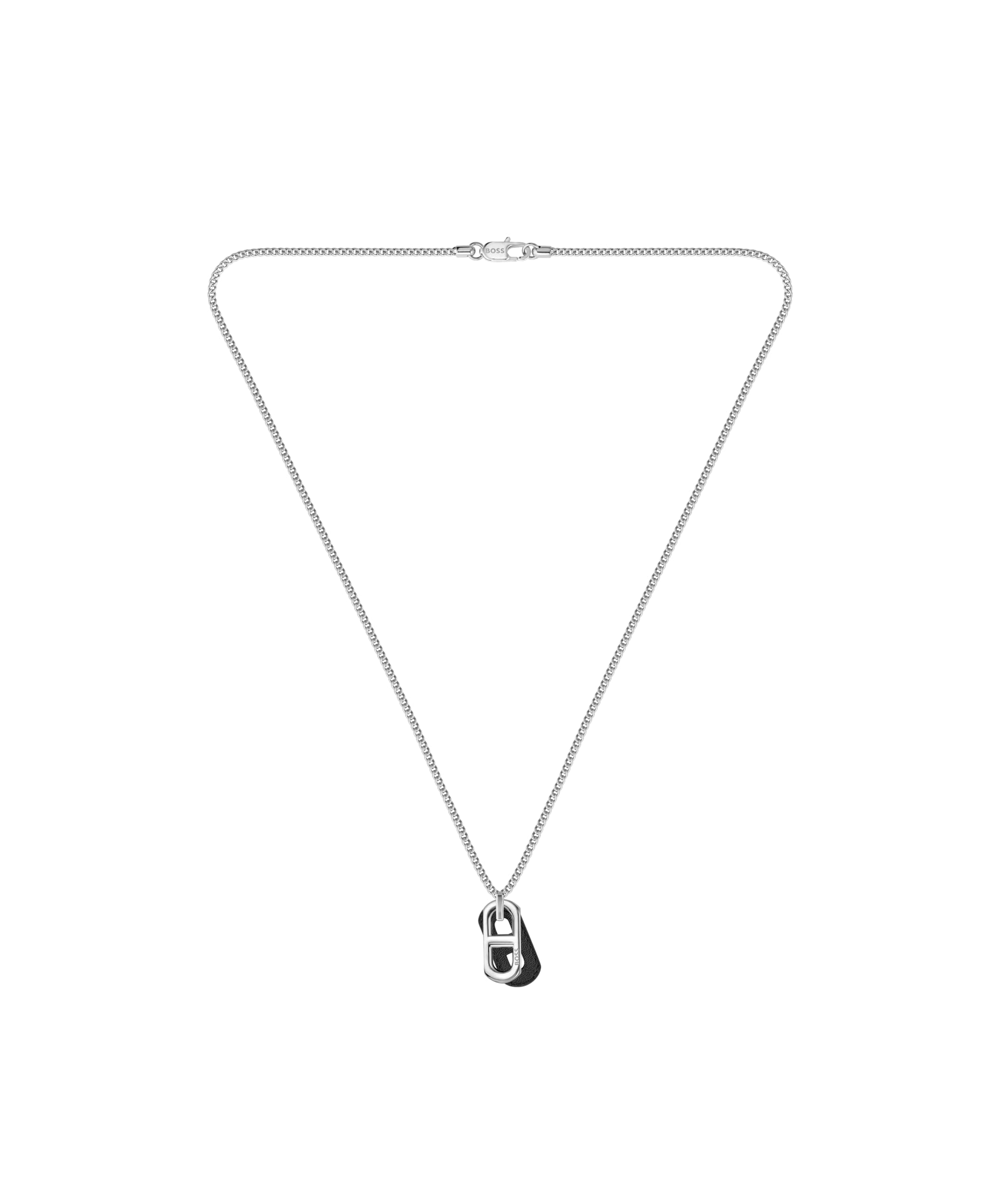BOSS Jewelry Men's KODE Collection Pendant Necklace in Stainless Steel - 1580781