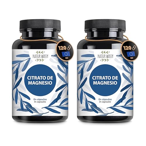 Citrato De Magnesio Puro En Pildoras. 2250mg Por Dosis - [369mg Magnesio Elemental Disponible] Suplemento De Magnesio Para Reducir Fatiga Y Calambres. Mejora La Salud Ósea Y Muscular. AntiEstrés (2)