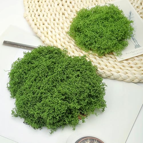 meiguihai 7 Oz Fake Green Moss,Indoor Faux Moss,Decorative for Table Centerpieces Wedding Christmas Fairy Party Decor, for DIY Fairy Gardens, Crafting and Plant Poted by meiguihai - Used condition - Image 3