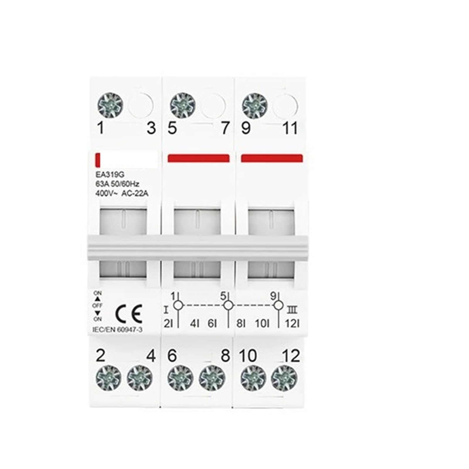 1P 2P 3P 4P 40A 63A 125A Su Guida Din Modulare A Doppia Alimentazione Manuale Interruttore di Trasferimento Isolamento Sezionatore Interruttore Circuito breaker(2P,125A)