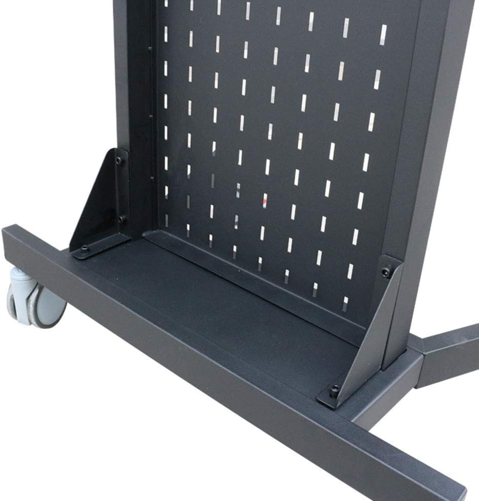 Mobiler TV-Ständer, TV-Bodenständer, universelle Boden-TV-Halterung mit Rollen, Kameraablage, robuster tragbarer mobiler Wagen