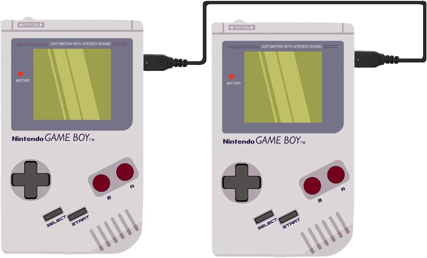 Gameboy Advance SP Charger and Link Cable Set, 2 Pack GBA USB Charging Cable and 2 Player Game Link Cable Ullnosoo for Gameboy Advance SP