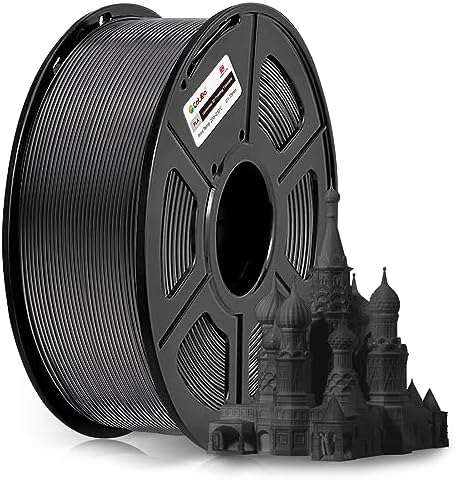 COLIDO 3D Printer Filament PLA, 1.75mm PLA Filament With +/- 0.02mm Precision, Compatible With Most FDM 3d Printers, Quality Vacuum-Sealed Consumables, 1kg Spool(2.2lbs), 330 Meters,Black PLA (1-pack)