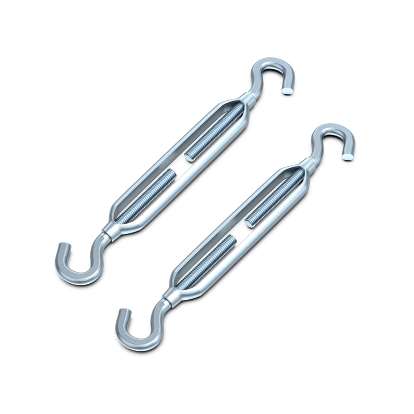 Tendeur à crochet en acier galvanisé M16 pour machines à haute résistance, lot de 2