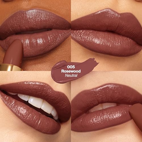 REVLON Super Lustrous Ultra Lipstick, 005 Rosewood | Moisturizing lipstick with the care of a lip balm. Full coverage, radiant color in one swipe. Creamy, lightweight feel. - image 3