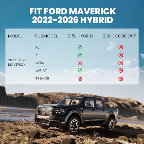 Image of LASFIT Floor Mats for Ford Maverick 2026 2025 2024 2023 2022 Hybrid Only